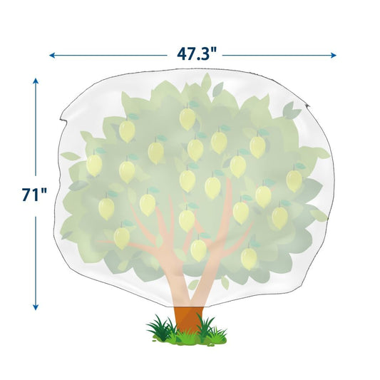 Homimp Plant Covers Freeze Protection, 2 Pack Frost Covers with Zipper Drawstring (71" x 47.3") Plant Protection Cover Bags for Outdoor Winter Frost Cold Weather Shrubs Trees Jacket Covers(Green)