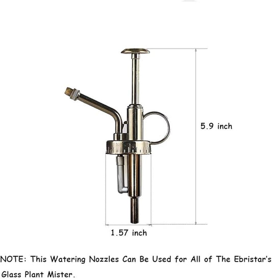 Sprayers Watering Nozzles, Plastic Bronze Top Pump, Replacement for Glass Plant Mister Spray Bottle