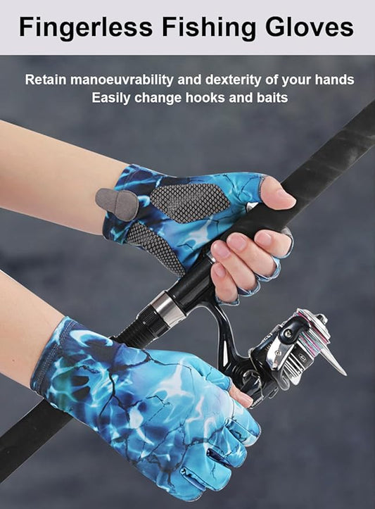 Fishing Gloves - Men & Women's UV Protection Sailing, Kayak, Paddling & Rowing Gloves