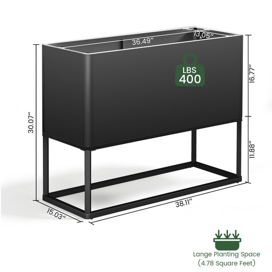 Elevated Metal Raised Garden Bed with legs,30" Raise Planter for Outdoor