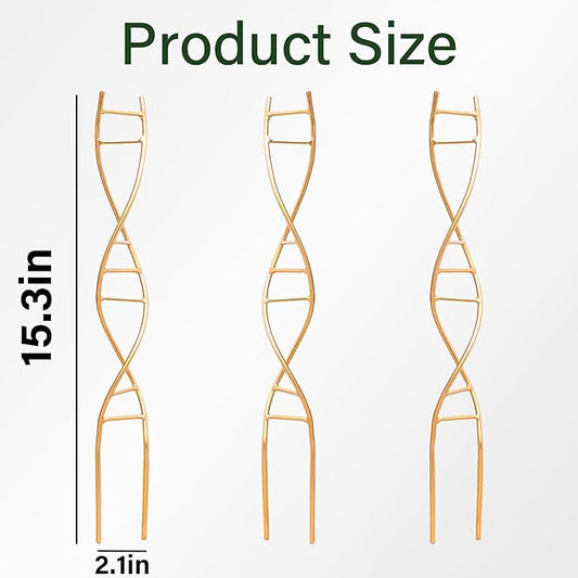 Indoor Plant Trellis for Potted Plants - Durable Metal Climbing Trellis with Unique DNA Spiral Design for Vining Plants, Easy Installation for Indoor & Outdoor Use