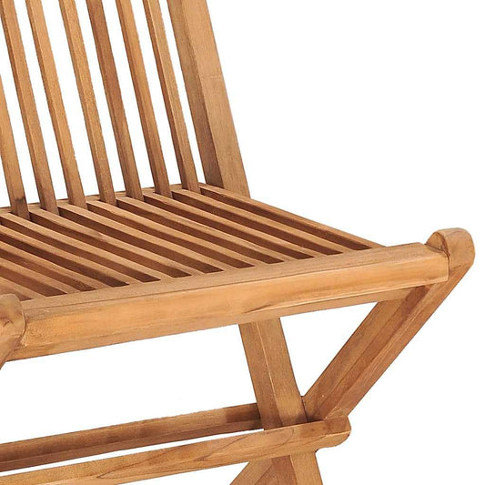 Holamys Patio Dining Set - Chairs, Balcony & Teak Wood - Ideal for Small Outdoor Space, Garden, Apartment - Conversation Set