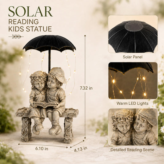 Solar Angel Statue Garden Decor -Resin IP65 Waterproof Garden Decorations