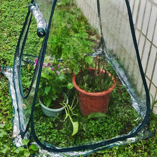 Pop Up Greenhouse Cover, Mini Gardening Plant Flower Sunshine Room Plant Tent Cage Frost Cover Plant Protectors for Vegetables, Fruits, Flowers