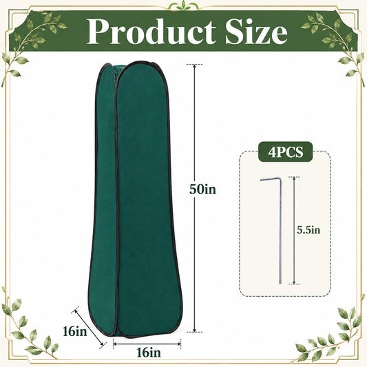 Pop Up Plant Cover Freeze Protection, Warm Winter Plant Protector Tent