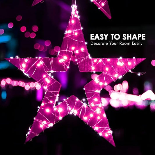 Bexdir 12 Pack Fairy Lights Battery Operated String Lights,7FT 20LED Waterproof Silver Wire Christmas Lights Outdoor,Firefly Mini Lights for Bedroom Party Birthday Wedding Home Decor