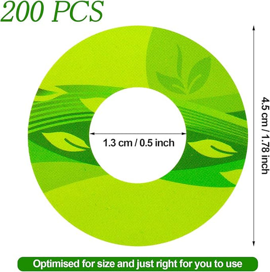 Jetec 200 Pieces Seed Pot Labels PVC Grow Baskets Stick Hydroponic Plant Label for Seedlings Seed Sticks for Understanding Plant Growth