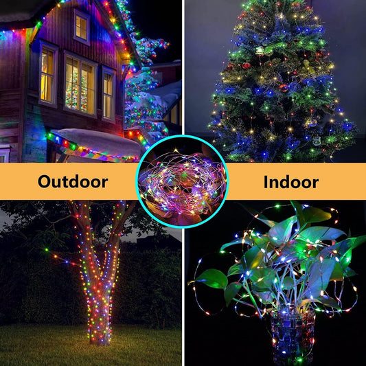 66FT 200 LED Fairy Lights with Remote, Plug in Twinkle Light Outdoor Indoor