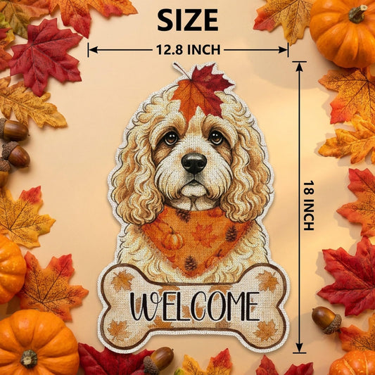 Fall Golden Doodle Decor Outdoor - Golden Doodle Fall Dog Decor Double Sided Garden Flag Outside Vertical Autumn Holiday Welcome Yard Decoration Lawn Outdoor Decor