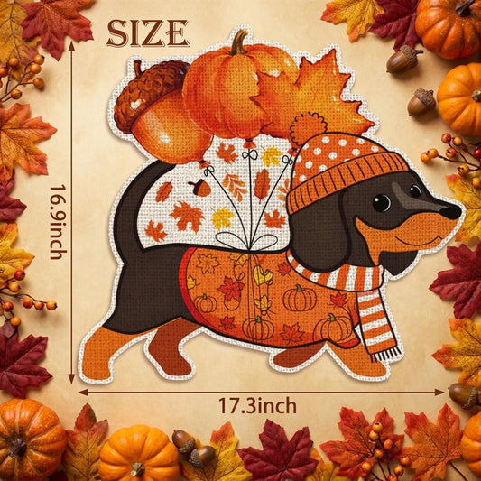 Fall Dachshund Decor Outdoor - Dachshund Fall Dog Decor Double Sided Garden Flag Outside Vertical Autumn Holiday Welcome Yard Decoration Lawn Outdoor Decor