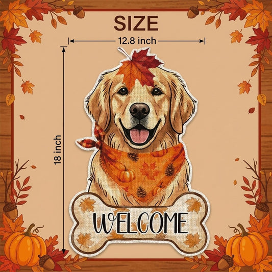 Fall Golden Retriever Decor Outdoor - Golden Retriever Fall Dog Decor Double Sided Garden Flag Outside Vertical Autumn Holiday Welcome Yard Decoration Lawn Outdoor Decor