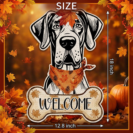 Fall Great Dane Decor Outdoor - Great Dane Fall Dog Decor Double Sided Garden Flag Outside Vertical Autumn Holiday Welcome Yard Decoration Lawn Outdoor Decor