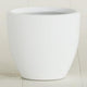 Greenline Lucy Large Round Fiberglass Planter, Tall Modern Indoor/Outdoor