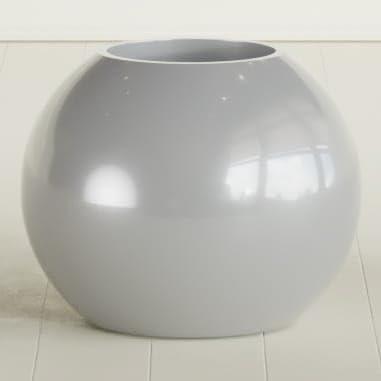 Greenline Nala Large Round Sphere Planter, Modern Fiberglass Indoor/Outdoor