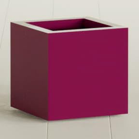Greenline Jack Large Square Cube Fiberglass Planter, Modern Indoor/Outdoor