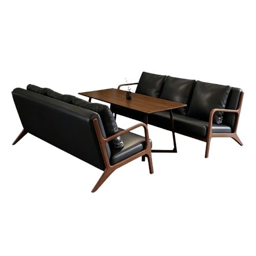 JOSOGO Outdoor Patio Furniture Set, Patio Conversation Set, Outdoor Table and Chairs, Lightweight Patio Set, Garden Lounge Set, Outdoor Seating for Small Space, Easy Assemble Patio Furniture(F)