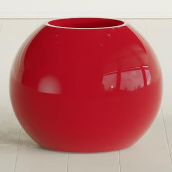 Greenline Nala Large Round Sphere Planter, Modern Fiberglass Indoor/Outdoor