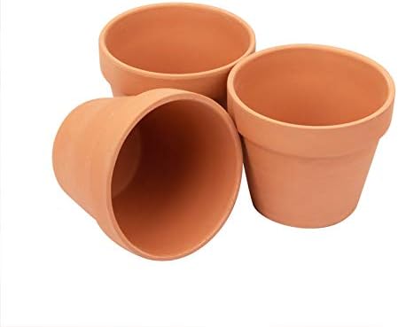 BLQH [26 Pack] 4" Planter Nursery Pots Terracotta Pot Clay Ceramic Pottery Cactus Flower Pots Succulent Plants Garden Pot (4")