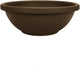 The HC Companies 20 Inch Large Garden Bowl Planter - Shallow Plant Pot with Drainage Plug for Indoor Outdoor Flowers, Herbs, Chocolate