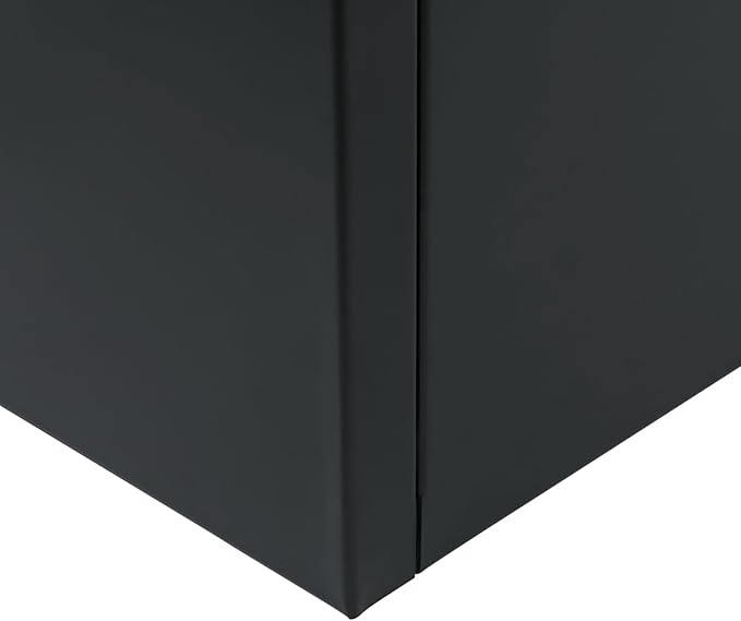 REBaiYU Steel Square Planter Box - 32x32x32 Inch Heavy Duty Cube Metal Planters with Large Opening - Flower Pot for Garden Tall Planters (Black, 32inch)