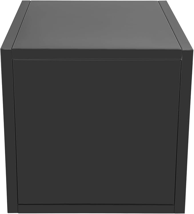 Steel Planter Box Metal Square Indoor Outdoor Planter Box for Outdoor Plants Large Planters Cube Heavy Duty Flower Pot Commercial Residential for Home Garden Deck Porch Patio (Black, 17 x 17 x 18 in)