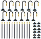 MIXC 2026-Upgrade Drip Irrigation System, No 1/4 Pipe, only 12pcs Adjustable Copper Nobbles and Quick Connectors