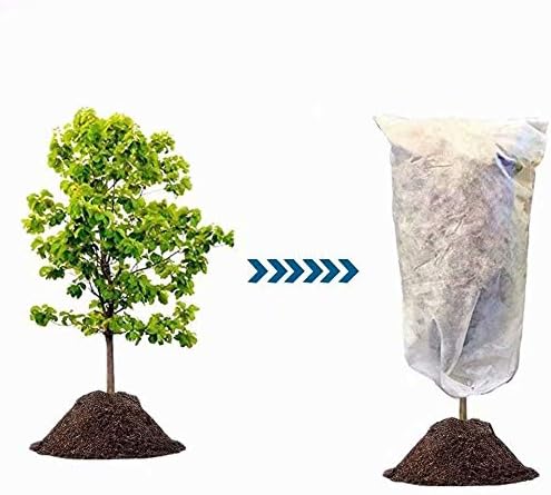 Agfabric Warm Worth Frost Blanket 1.5 oz 84"x72" Shrub Jacket,Rectangle Plant Cover for Frost Protection,White