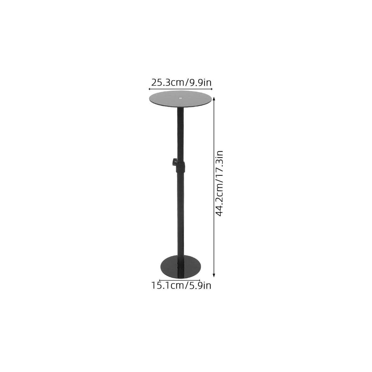 Housoutil Adjustable Plant Riser inside Pots 17-inch Plastic Flower Pot Stand with Base Suitable for Large and Square Containers