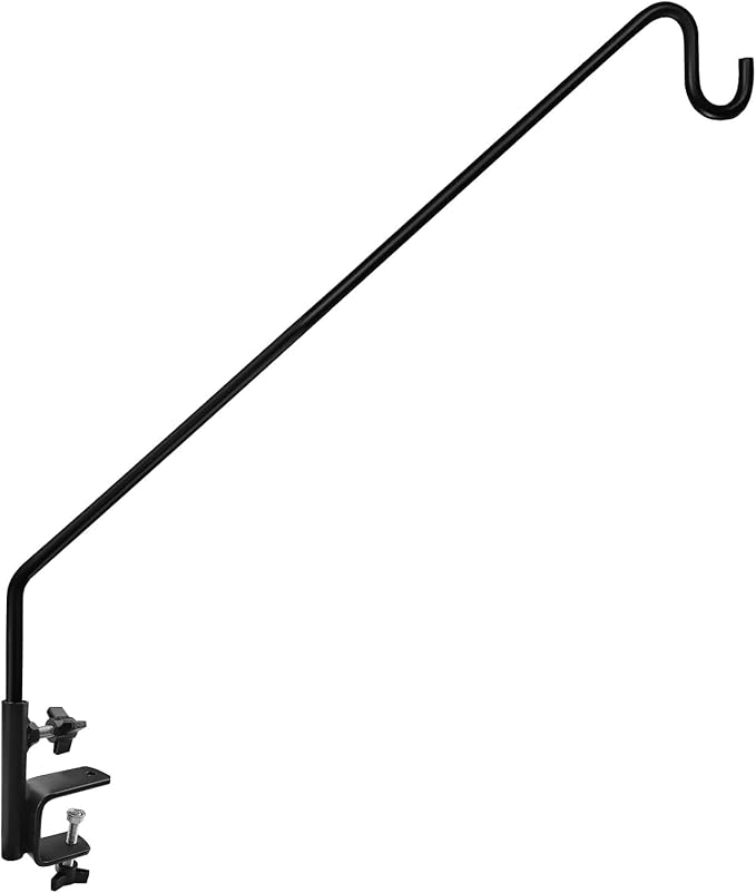 MIXXIDEA Heavy Duty Extensible Deck Hook - Adjustable for Hanging Bird Feeders, Plants, Wind Chimes, Lanterns