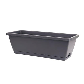 HAOHIZE Raised Garden Bed, Rectangular Plastic Planter Raised Beds Large Flower Vegetable Planters Boxes Thicken Planting Pots Plant Containers for Balcony Home Outdoor Window (8 L)