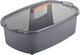 Casabella Plastic Multipurpose Cleaning Storage Caddy with Handle, 1.85 Gallon, Gray and Orange