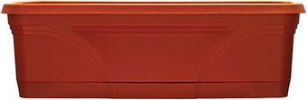 Southern Patio 24" Medallion Window Box, Terra Cotta