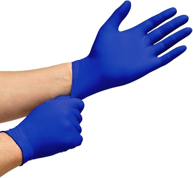 Inspire Nitrile Exam Gloves | The Original Quality Stretch Nitrile Cobalt Blue | 4.5 Gloves Disposable Latex Free Medical EMT