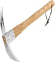Pick Mattock Hoe Garden Pick Axe Planting Hoe Tool 15inch with Hardwood Handle for Digging Loosening Trenching Tilling Leveling Cutting Gardening Landscaping Farming Camping Outdoor Hand Cultivator