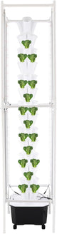 Hydroponic Growing System, 70-Plant Vegetable Planter Tower with Lights and Wheels, Outdoor Indoor Garden Vertical Planter Germination Kit with Water Pump & Intelligent Water Circulation