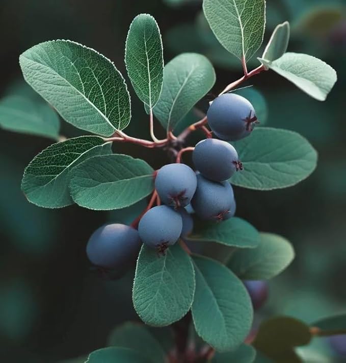 Amelanchier alnifolia c.s. (Saskatoon Serviceberry) Fruit Seeds, Purplish-Black Berries with Sweet Flavor, Seeds by MySeeds.Co, You Choose The Amount (0.5 oz)