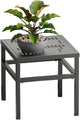 DHYGOTFUR Plant Stand - Indoor/Outdoor Extra-Sturdy Aluminum Plant Stand – Ideal for Patios, Gardens, Living Room Decoration (Black)