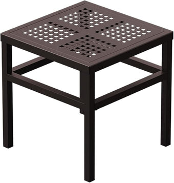DHYGOTFUR Plant Stand - Indoor/Outdoor Extra-Sturdy Aluminum Plant Stand – Ideal for Patios, Gardens, Living Room Decoration（Brown）