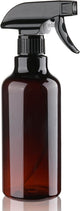 Spray Bottles 16.9oz Plastic Spray Bottle for Hair Mist/Stream Heavy Duty Empty Spray Bottles for Cleaning Solutions, Plants (16.9oz-Brown)