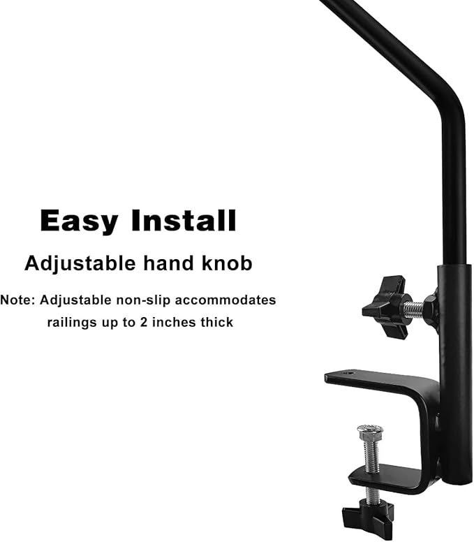 MIXXIDEA Heavy Duty Extensible Deck Hook - Adjustable for Hanging Bird Feeders, Plants, Wind Chimes, Lanterns