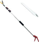 4.6-10 Ft Tree Trimmers Long Handle Pruner with Long Reach Pole Saw, Extendable Tree Pruner Cut and Hold Pruning Trimmer, Telescoping Fruit Picker Pole Tools for Branches Bypass Lopper