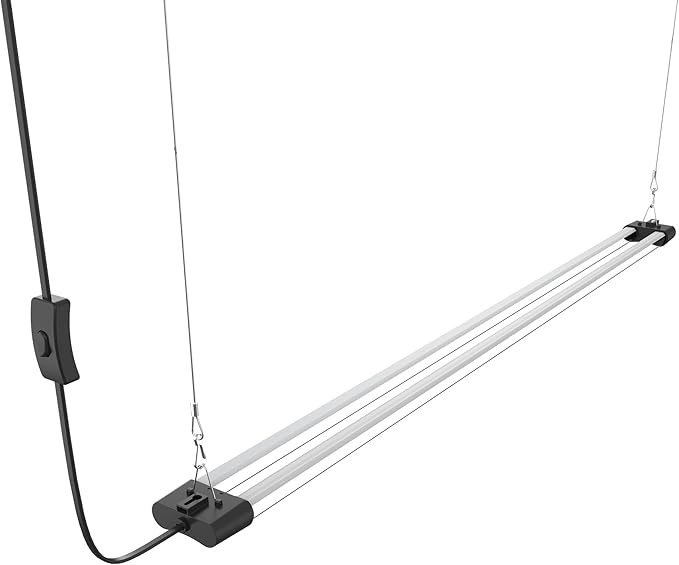 APICDOM LED Grow Light Full Spectrum Light Linkable 5000K Daylight + 660nm Red Indoor Plant Lighting Fixture (4 FT)
