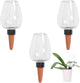 3pcs Plant Self Watering Globes, Plastic Water Bulbs Top Fill, 12.3 oz Plant Watering Devices System Slow Release Terracotta, Water Spikes Stakes for Indoor (Clear-3pack)