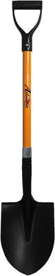 Ashman Heavy-Duty Digging Shovel (1 Pack) 41-Inch with Trenching Blade and Comfortable Handle - Ideal for Garden, Landscaping, Construction, and Masonry - Perfect for Digging Soil, Dirt, and Gravel.