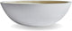 KUTE NEST 7.7" H x 22" D Round Bowl Fiberstone Planter for Succulent and Lotus with Drainage Hole, Smooth Finishes, Weather Resistant, Included 2 Extra Coco Mats (White, 19.9" Pot Opening)