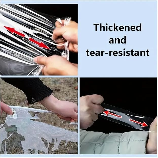 10x12ft Clear Tarp with Grommets Cover,Clear Tarpaulin Tear Waterproof Heavy Duty with Resistant PVC Vinyl Tarps,20mil Reinforced Edges Outdoor Waterproof Tarps,Greenhouse, Patio and Porch