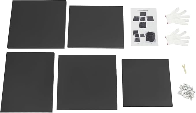 LOYALHEARTDY Steel Planter Box, 17" x 17" x 18" Square Planter Metal Box Tall Planters Heavy Duty Plant Boxes for Indoor Outdoor Tall Plants, Flowers or Shrubs (Black, 17" x 17" x 18")
