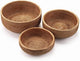 YANGQIHOME Natural Rattan Round Fruit Basket Bowls, Handwoven Storage Serving Baskets, Wicker Organizer for Dinning Room (Set of 3)