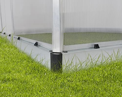 Palram - Canopia Mythos 6' x 8' Polycarbonate Hang Plants Greenhouse Silver