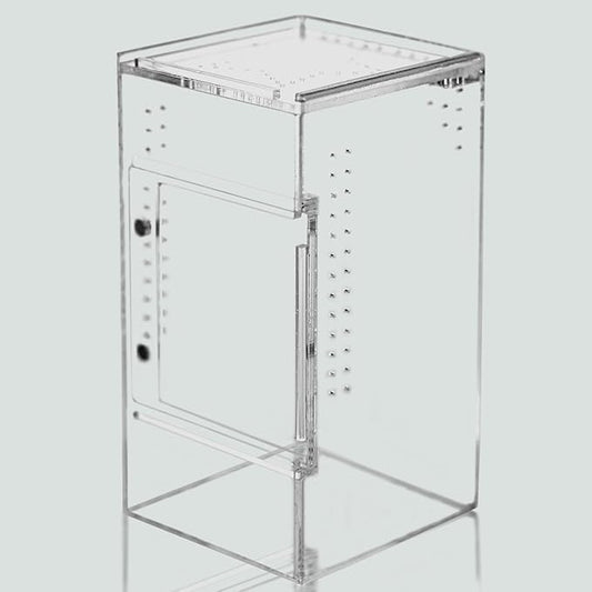 maiyuolg Reptile Tank 3x3x6 Terrarium – Acrylic Reptile Enclosure for Gecko, Jumping Spider, and Praying Mantis – Compact Tree-Dwelling Terrarium for mini Pets